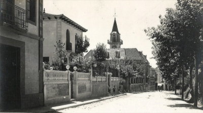 Les Torres Ballesté i Millán eren dues de les cases que ennoblien el barri de les Cases Noves (vers 1950)