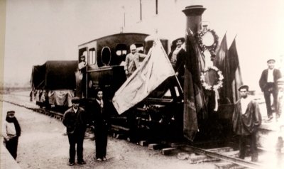 Arribada de la primera locomotora en fase de proves durant el no- vembre de 1892