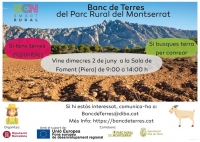 Cartell Banc de Terres del Parc Rural de Montserrat